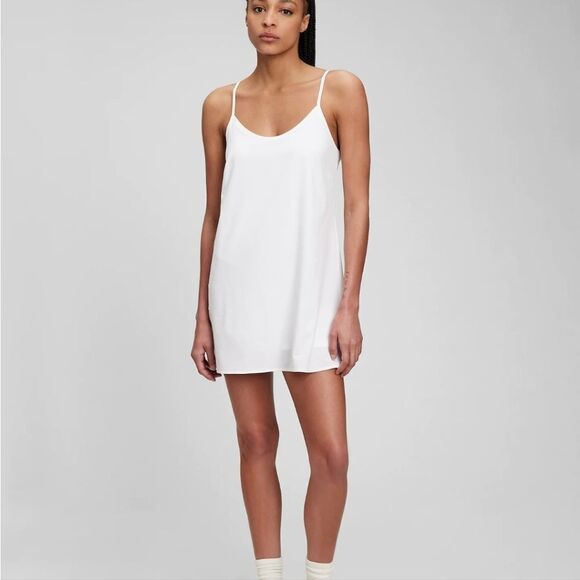 New Gap Tennis Yoga Golf one piece Workout Pink Dress built-in shorts GapFit NWT - Picture 5 of 7